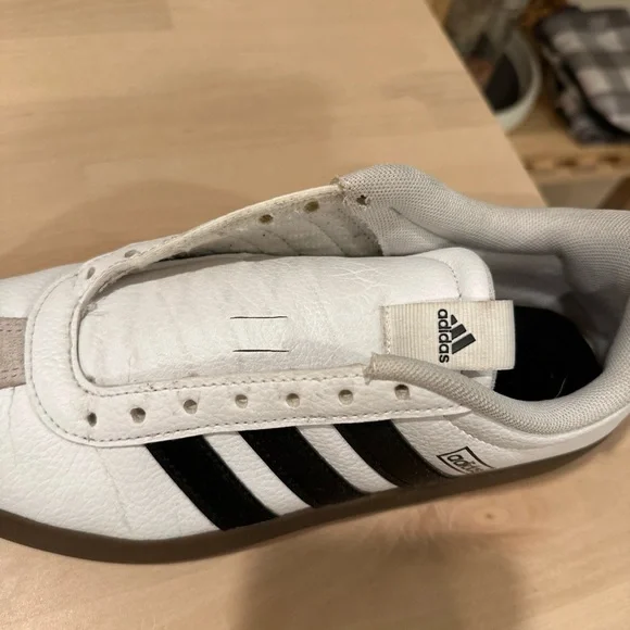 Adidas Womens VL court 3.0, White and Black Sneakers - Picture 8 of 12